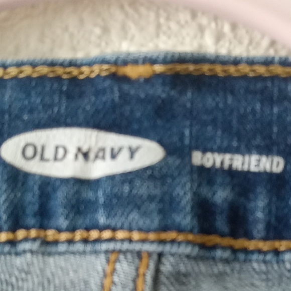 Old Navy Dark Blue Jean Shorts. 8 - Picture 3 of 6